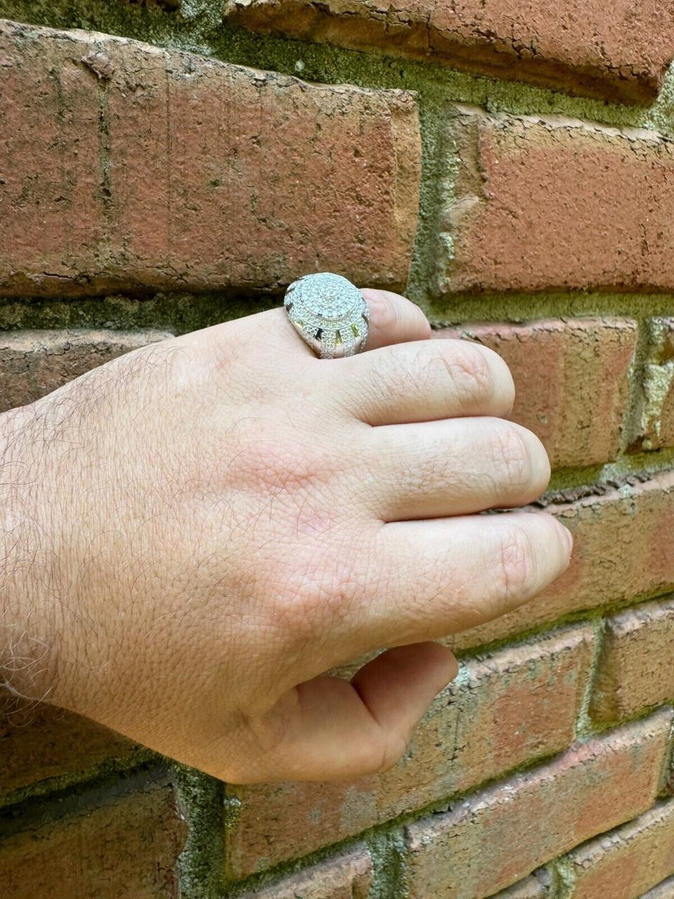 HarlemBling MOISSANITE Arabian Royal Crown Iced Out Ring - 925 Silver