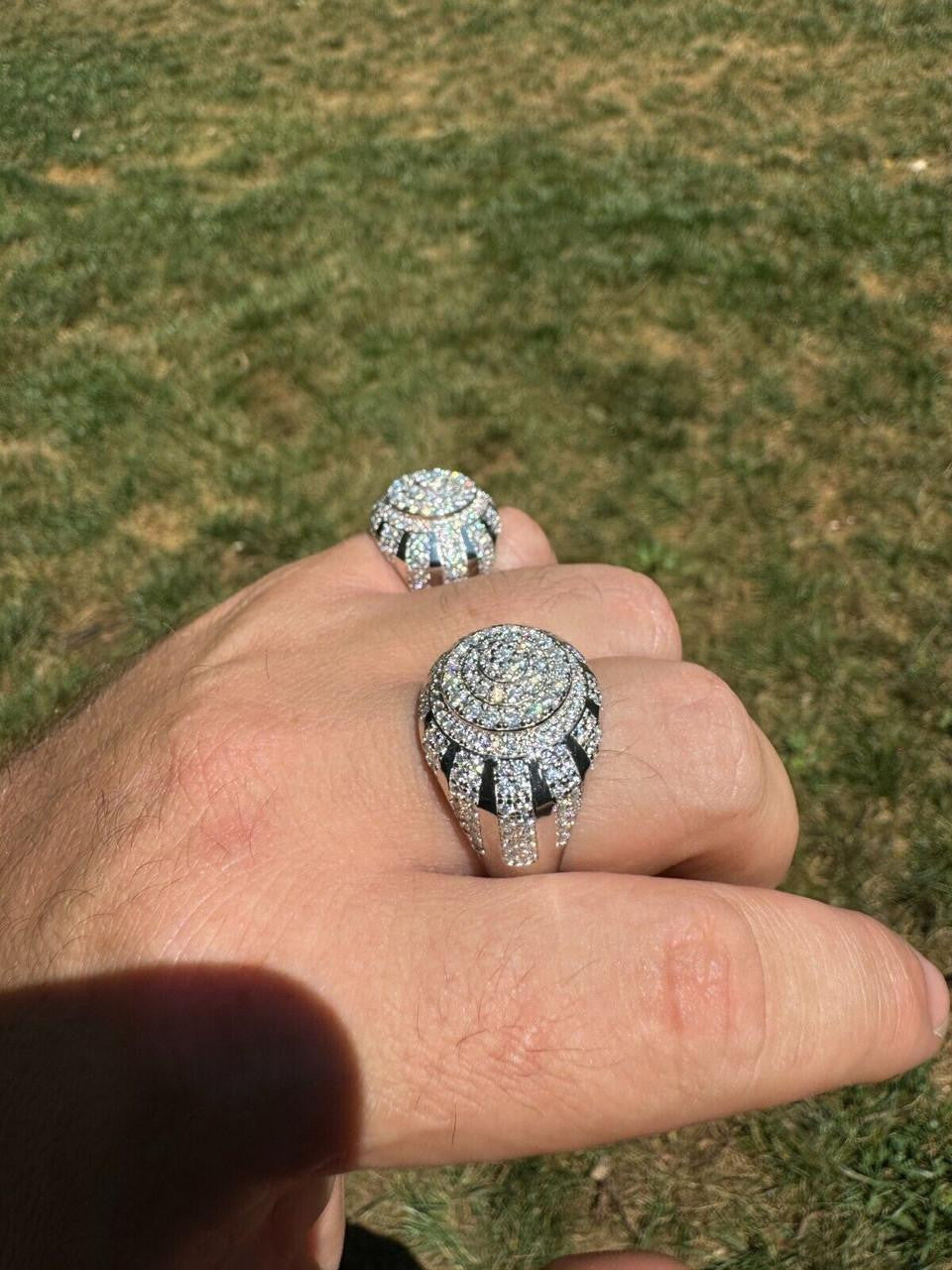 HarlemBling MOISSANITE Arabian Royal Crown Iced Out Ring - 925 Silver