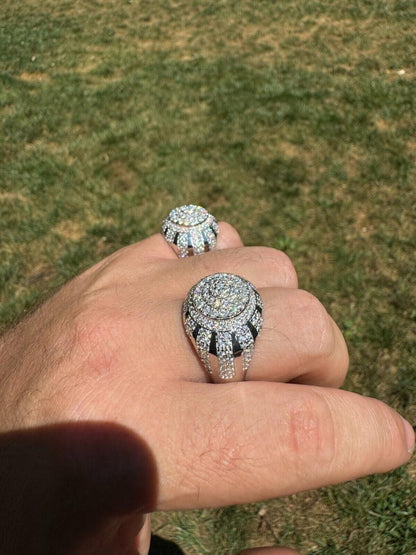 HarlemBling MOISSANITE Arabian Royal Crown Iced Out Ring - 925 Silver