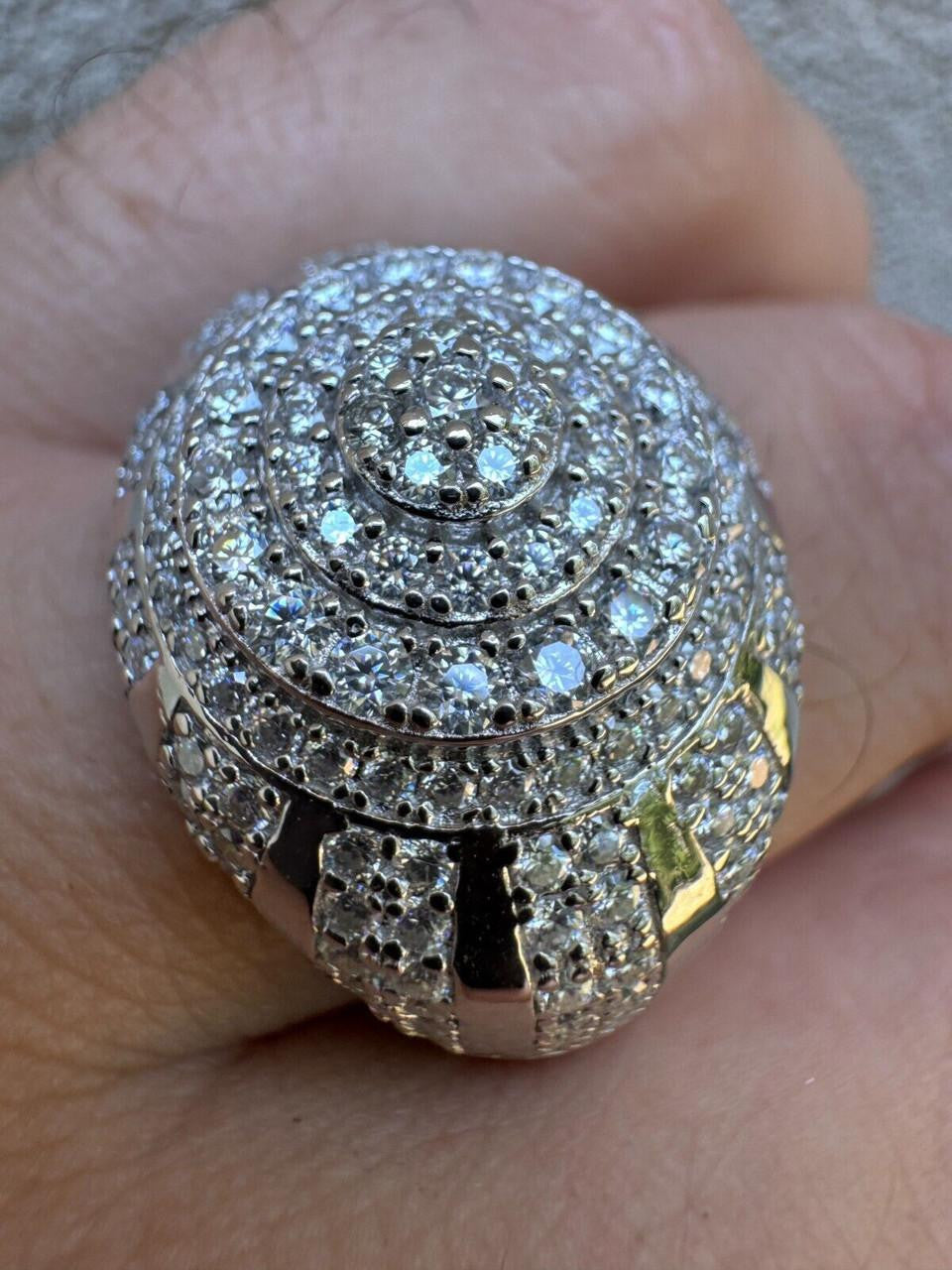 HarlemBling MOISSANITE Arabian Royal Crown Iced Out Ring - 925 Silver