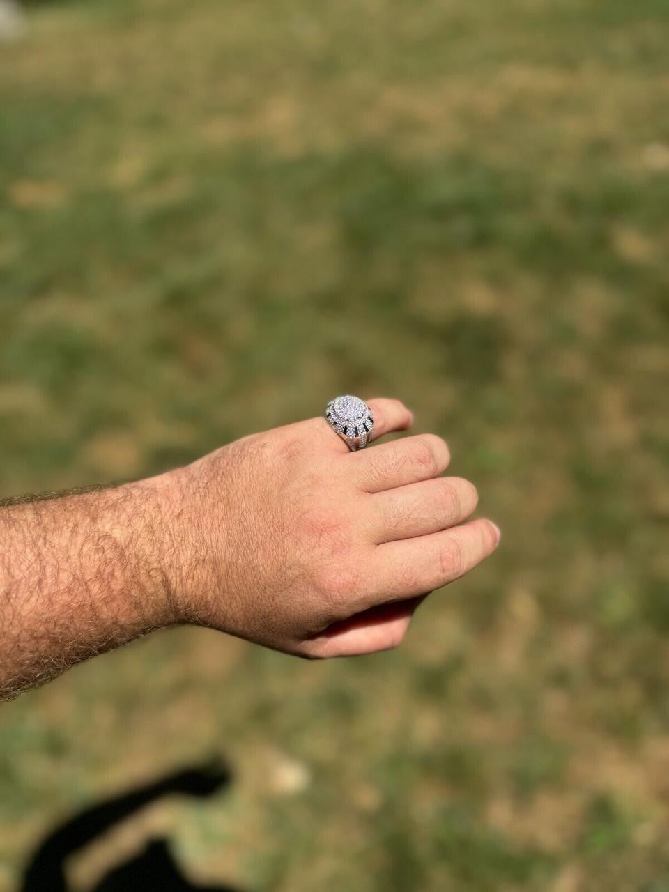 HarlemBling MOISSANITE Arabian Royal Crown Iced Out Ring - 925 Silver