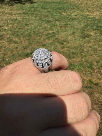 HarlemBling MOISSANITE Arabian Royal Crown Iced Out Ring - 925 Silver