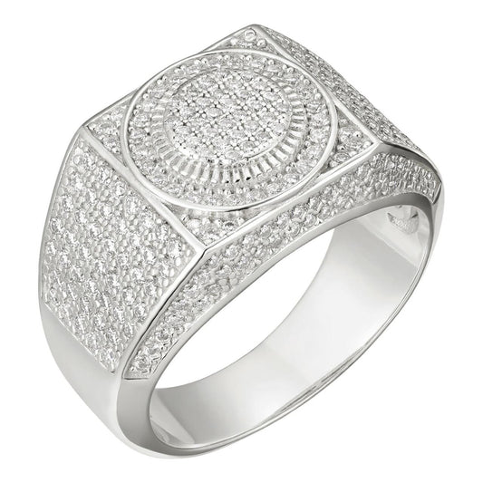HarlemBling MOISSANITE Billionaire's Club Iced Out Ring - 925 Silver