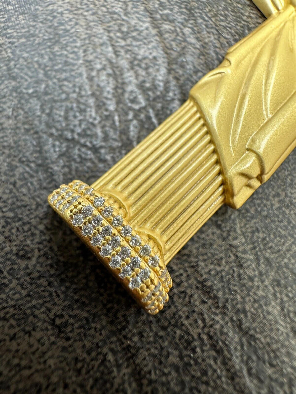 HarlemBling MOISSANITE Christ The Redeemer 925 Silver/ Yellow Rose Gold Necklace Jesus Piece