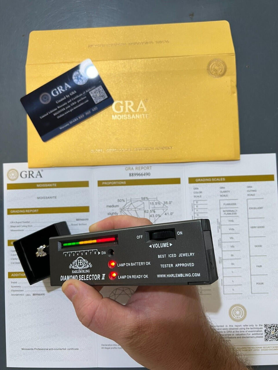 HarlemBling Moissanite Engagement Promise Ring Pass Diamond Test 14k Gold Vermeil 925 Silver