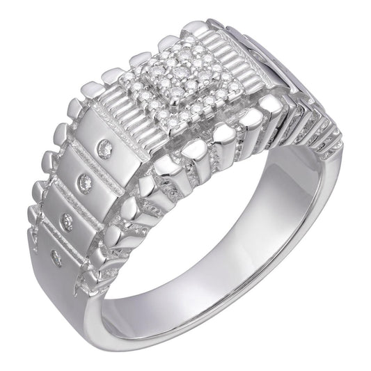 HarlemBling MOISSANITE Financial District Ring - 925 Silver