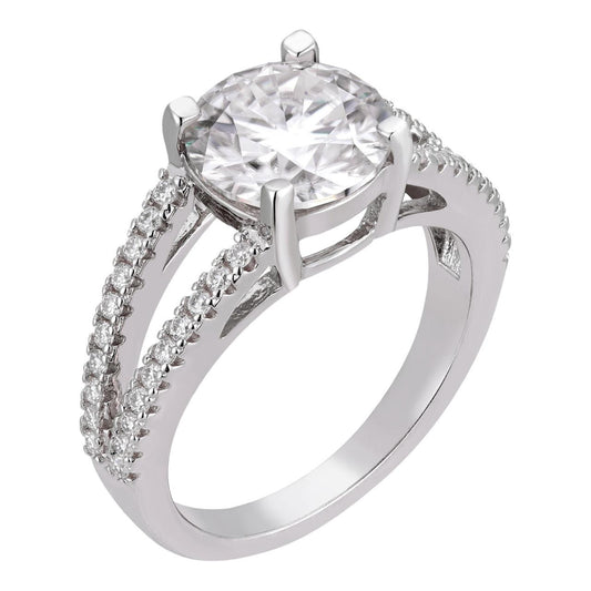 HarlemBling MOISSANITE Goddess Engagement Ring - 925 Silver - 1.33ct-4.33ct TW