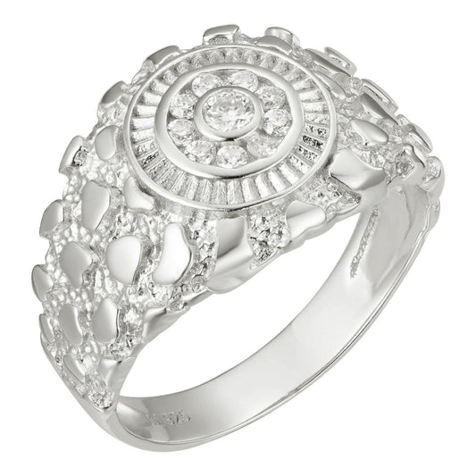 HarlemBling MOISSANITE Gold Rush Nugget Ring - 925 Silver