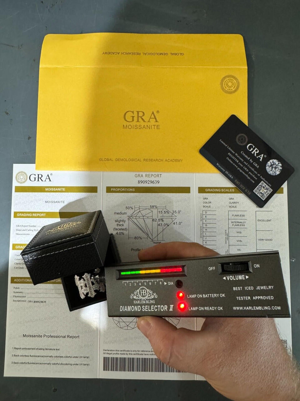 HarlemBling MOISSANITE Gothic Cross Baguette Iced Out Ring - 925 Silver