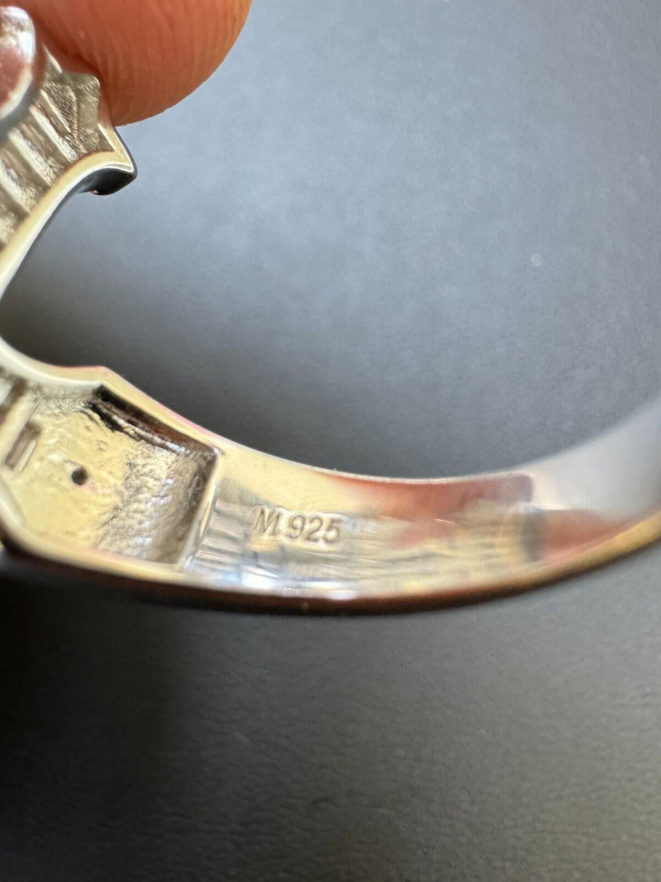 HarlemBling MOISSANITE Gothic Cross Baguette Iced Out Ring - 925 Silver