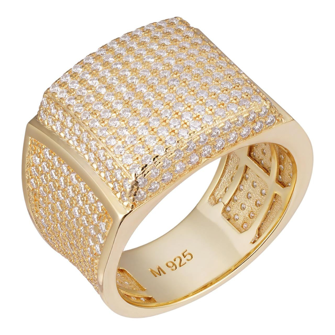 HarlemBling MOISSANITE Harlembling OG Ring - First Ring We Made -  14k Gold Vermeil 925 Silver