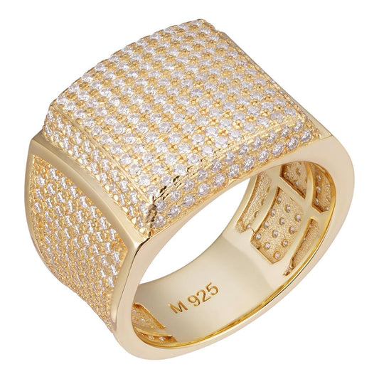 HarlemBling MOISSANITE Harlembling OG Ring - First Ring We Made -  14k Gold Vermeil 925 Silver