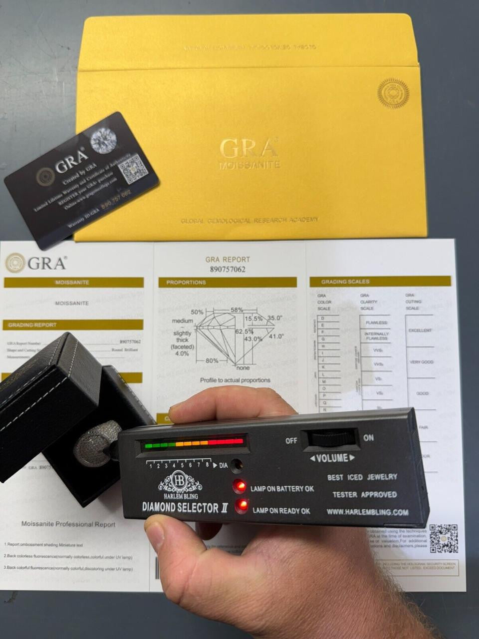 HarlemBling MOISSANITE Ice Giant Round Dome Iced Out Ring - 925 Silver