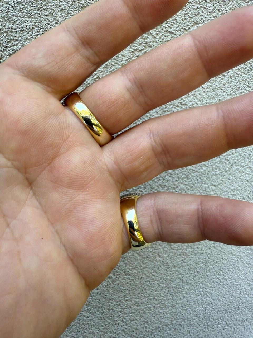 HarlemBling MOISSANITE Ice Giant Square Dome Iced Out Ring - 14k Gold Vermeil 925 Silver