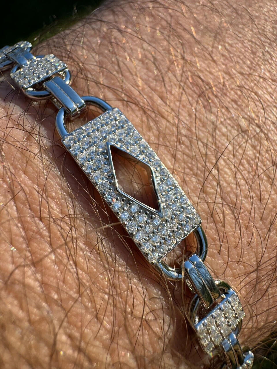 MOISSANITE Iced Custom Valentino Mariner Real 925 Silver Hip Hop