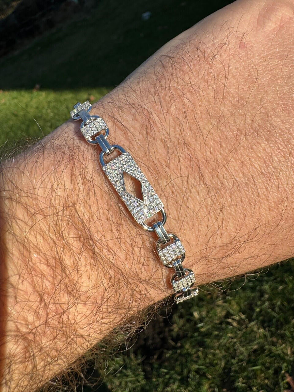 MOISSANITE Iced Custom Valentino Mariner Real 925 Silver Hip Hop