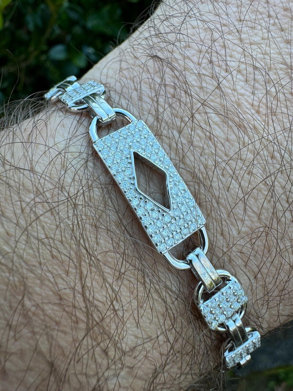MOISSANITE Iced Custom Valentino Mariner Real 925 Silver Hip Hop