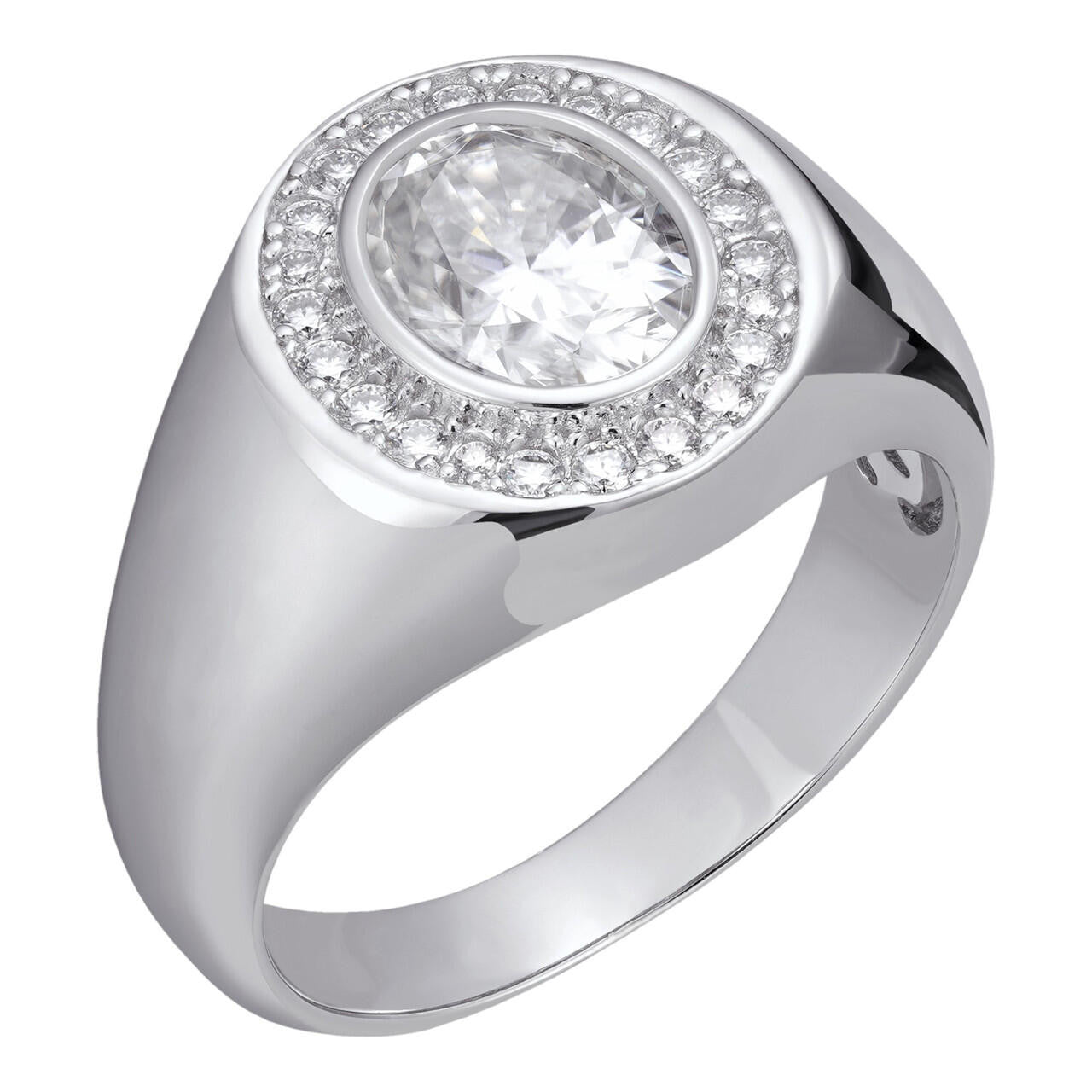 HarlemBling Moissanite Icy Swag Oval Cut Ring -  925 Silver