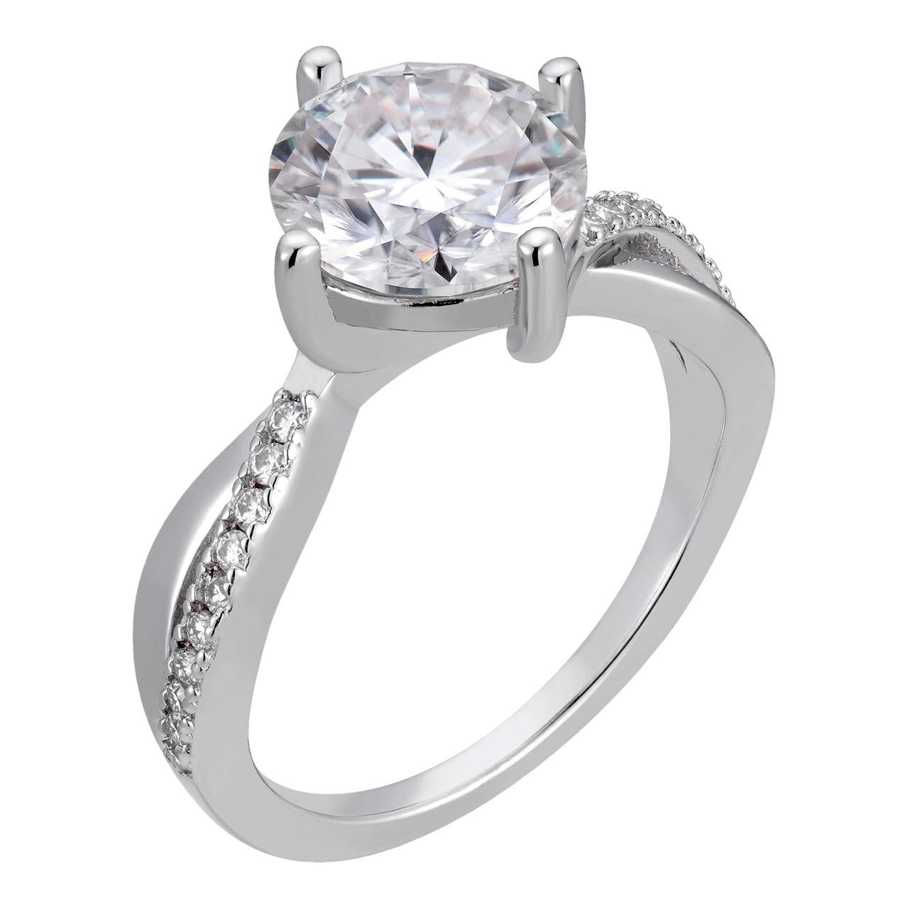 HarlemBling MOISSANITE Infinite Dreams Engagement Ring - 925 Silver - 1.3ct-4.3ct TW