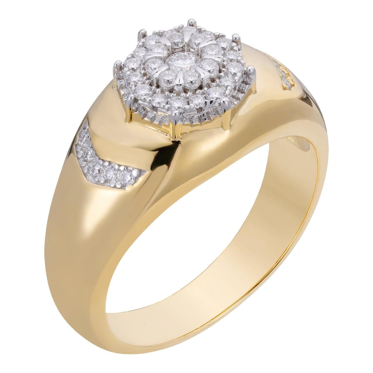 HarlemBling MOISSANITE Island Vibes Ring - 14k Gold Vermeil 925 Silver