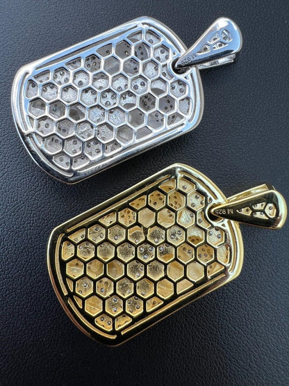 HarlemBling Moissanite Jesus Arm Wrestling Devil Satan Pendant 925 Silver/14k Gold Plated