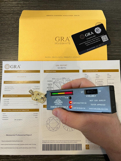 HarlemBling Moissanite Jesus Arm Wrestling Devil Satan Pendant 925 Silver/14k Gold Plated