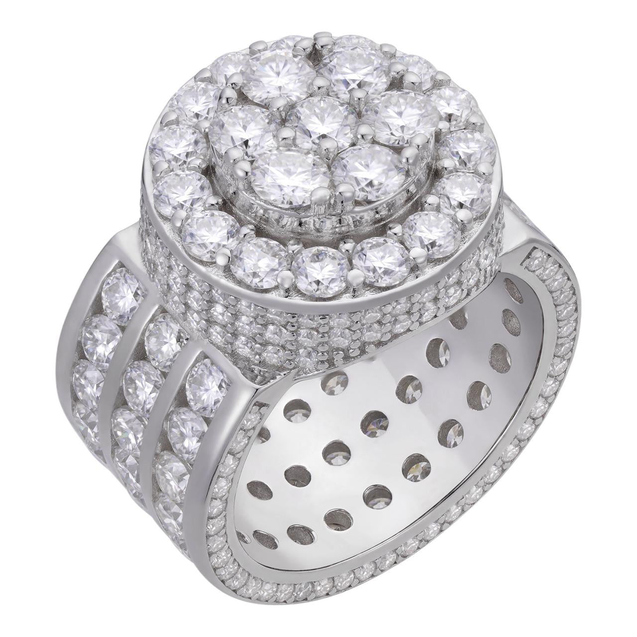 HarlemBling MOISSANITE King's Iced Out Ring - 925 Silver