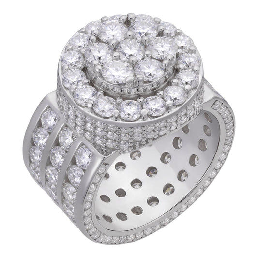 HarlemBling MOISSANITE King's Iced Out Ring - 925 Silver