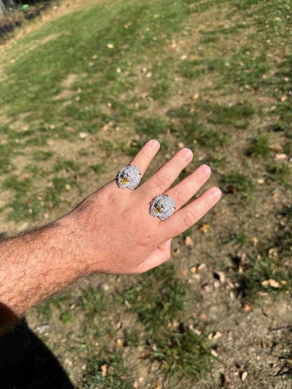 HarlemBling MOISSANITE Lion Hip Hop Ring - 14k Gold Vermeil 925 Silver