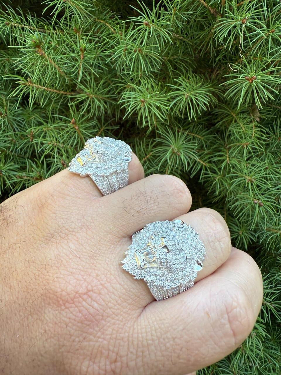 HarlemBling MOISSANITE Lion Hip Hop Ring - 925 Silver