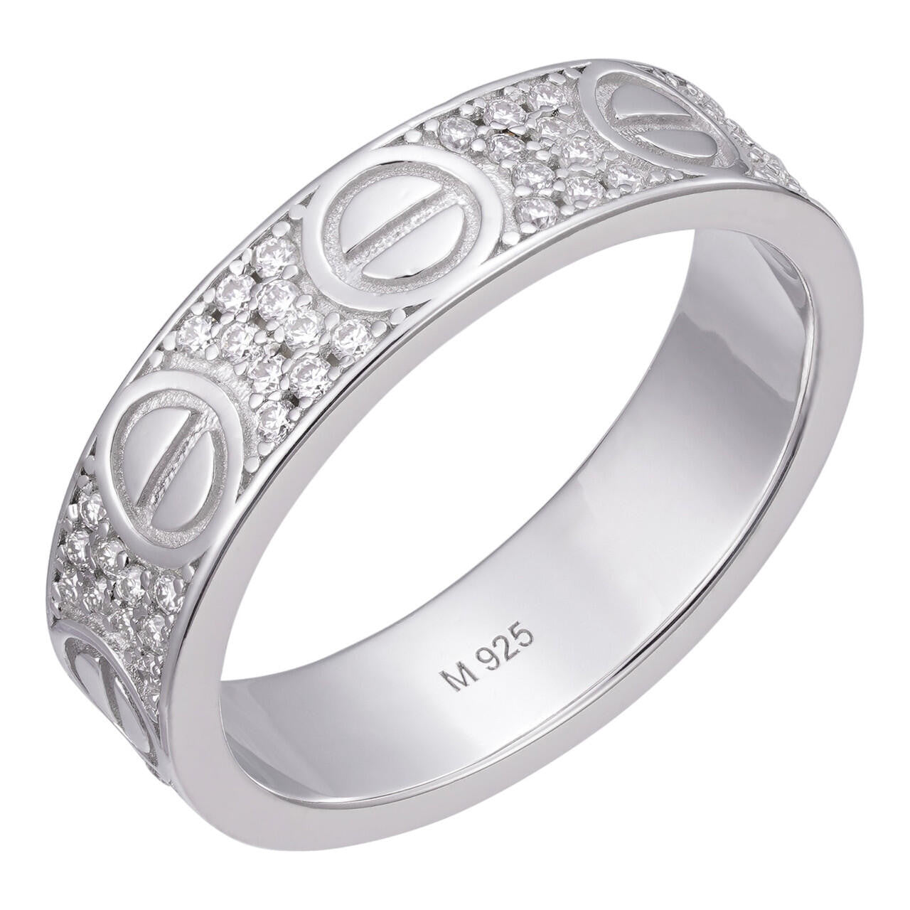HarlemBling MOISSANITE Love Ring Eternity Band - 925 Silver