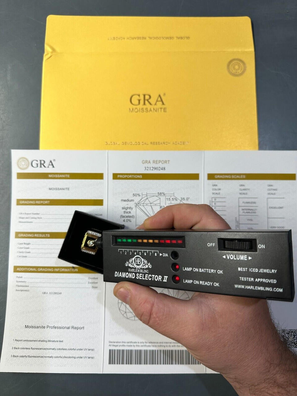 HarlemBling Moissanite Men's 14k Gold Plated 925 Silver Iced Black Onyx Ring Diamond Test 