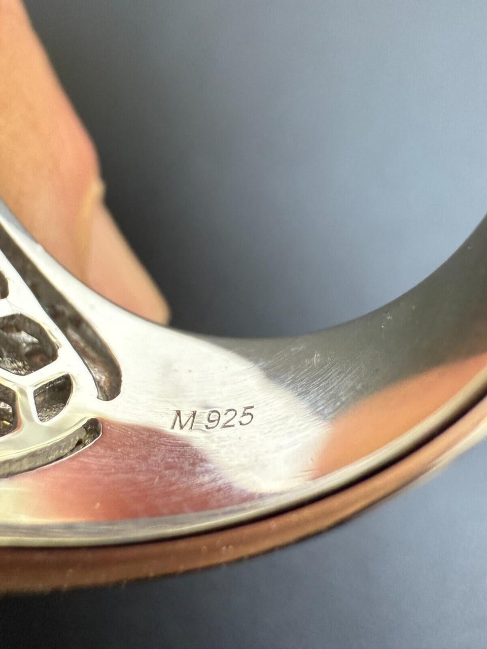 HarlemBling MOISSANITE Old School Square Cluster Iced Out Ring - 925 Silver