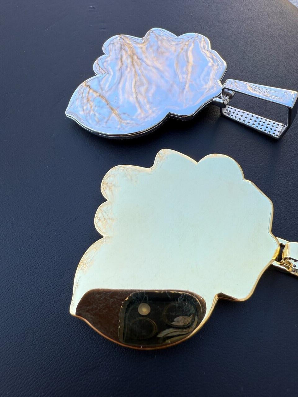 HarlemBling MOISSANITE OTF "Only The Family" Hip Hop Pendant - 14k Gold Vermeil Or 925 Silver - Large 2.75"