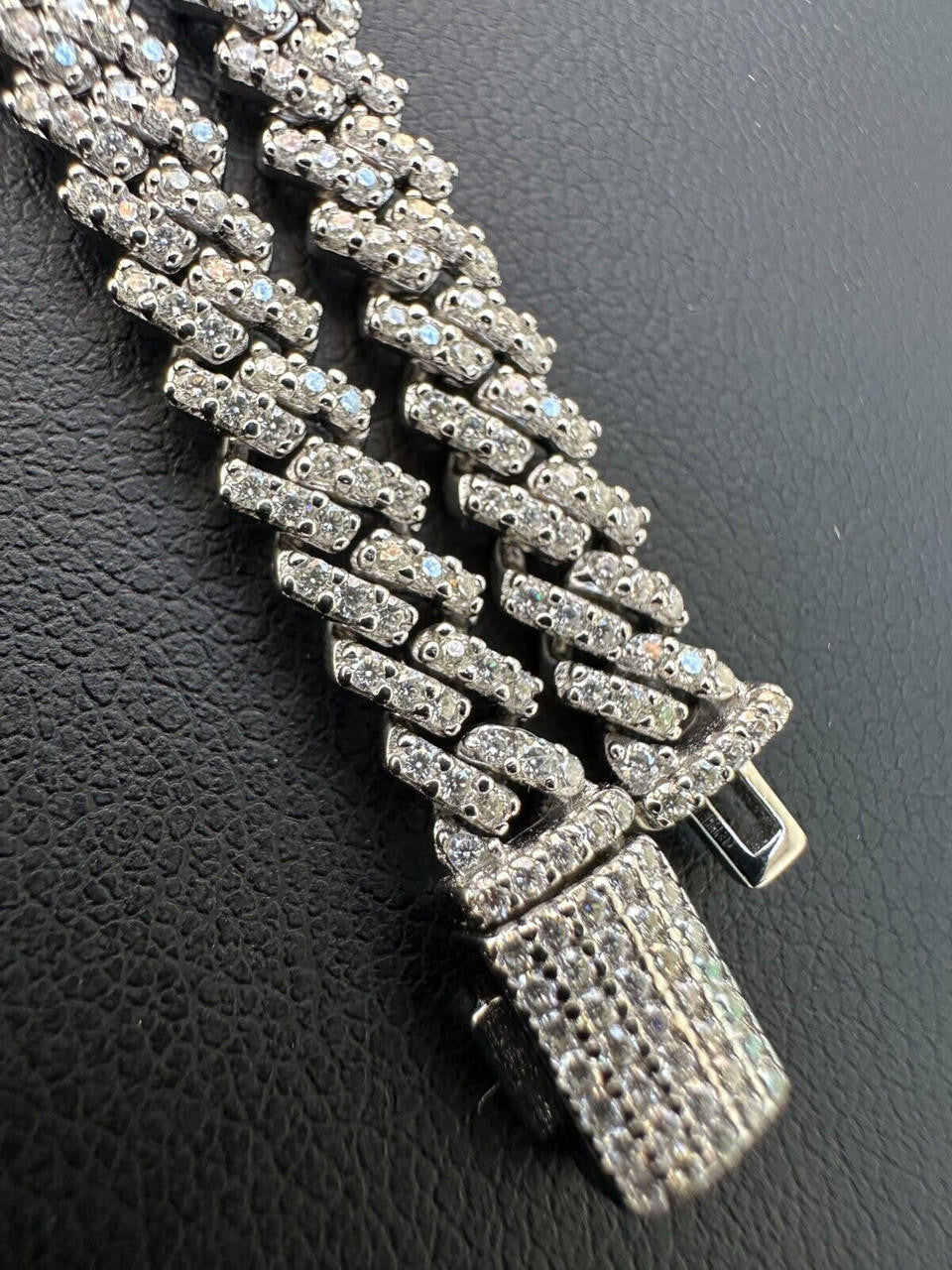 Prong Iced Chain Out Glitter Cuban 5mm Gold Link - 14mm | 42cm
