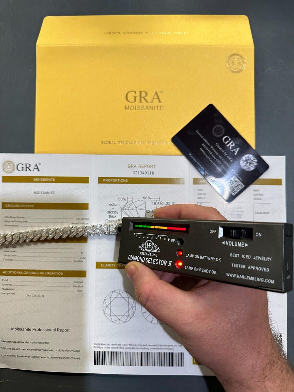 HarlemBling MOISSANITE Real Miami Cuban Link Prong Bracelet Iced Solid 925 Sterling Silver