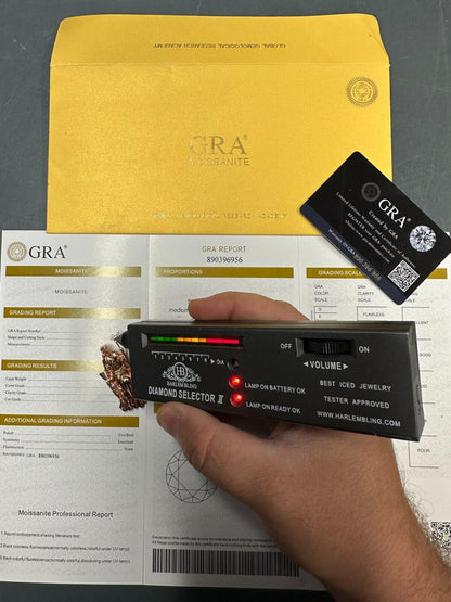 HarlemBling MOISSANITE Santa Muerte Grim Reaper Pendant Skull & AK47 Gun 925 Silver Necklace