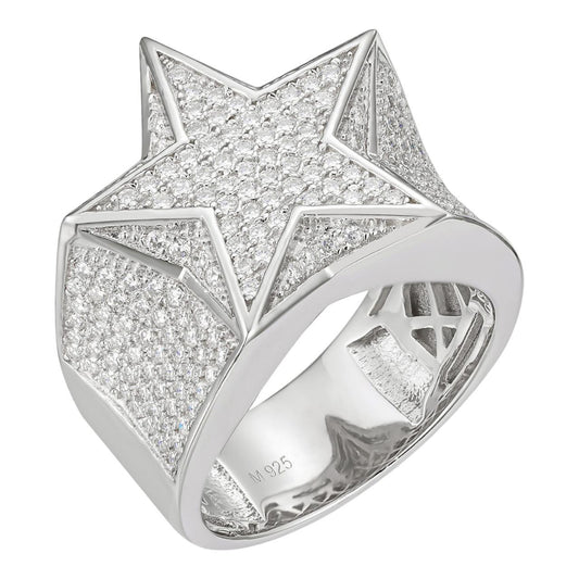 HarlemBling MOISSANITE Super Star Ring - 925 Silver