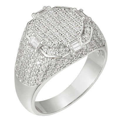 HarlemBling MOISSANITE The Rizz Iced Out Ring - 925 Silver