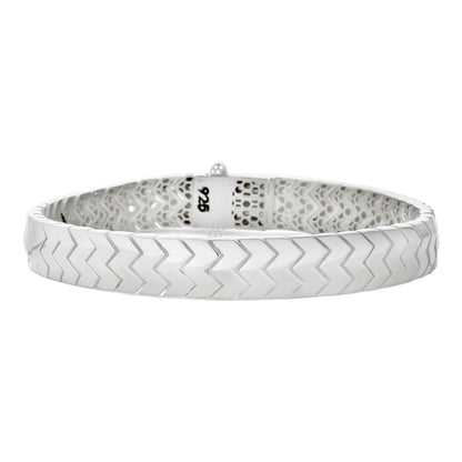 HarlemBling Monaco Snake Bracelet - Hollow 925 Sterling Silver - 6"- 8.5" - 10mm