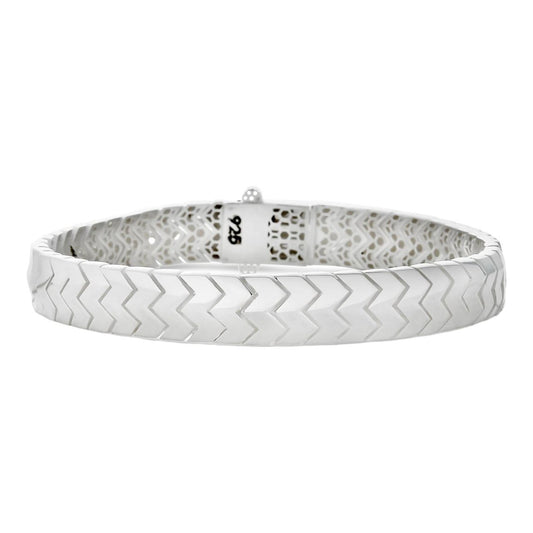 HarlemBling Monaco Snake Bracelet - Hollow 925 Sterling Silver - 6"- 8.5" - 10mm