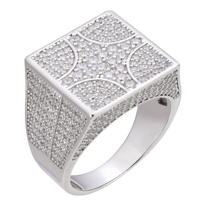 HarlemBling North South East West Iced Out Ring - 925 Silver - CZ Stones