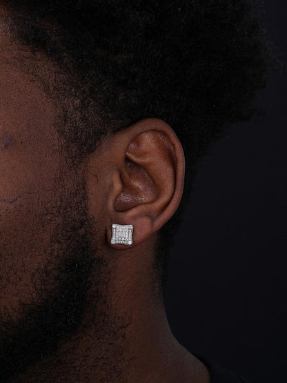 HarlemBling NYC Kite Iced Out Earrings - 925 Silver - CZ Stones - 11mm