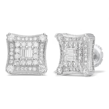 HarlemBling NYC Kite Iced Out Earrings - 925 Silver - CZ Stones - 11mm