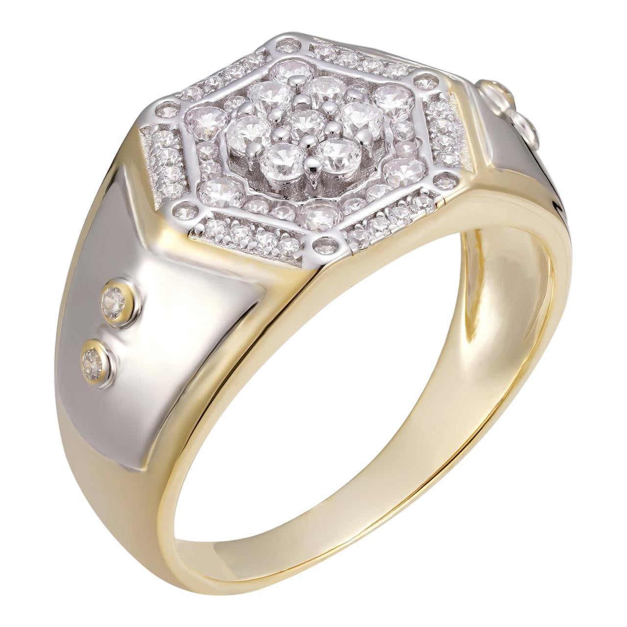 HarlemBling NYC Skyline Ring - 14k Gold Vermeil 925 Silver - CZ Stones