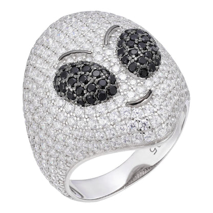 HarlemBling Out Of This World Alien Iced Out Ring - 925 Silver - CZ Stones