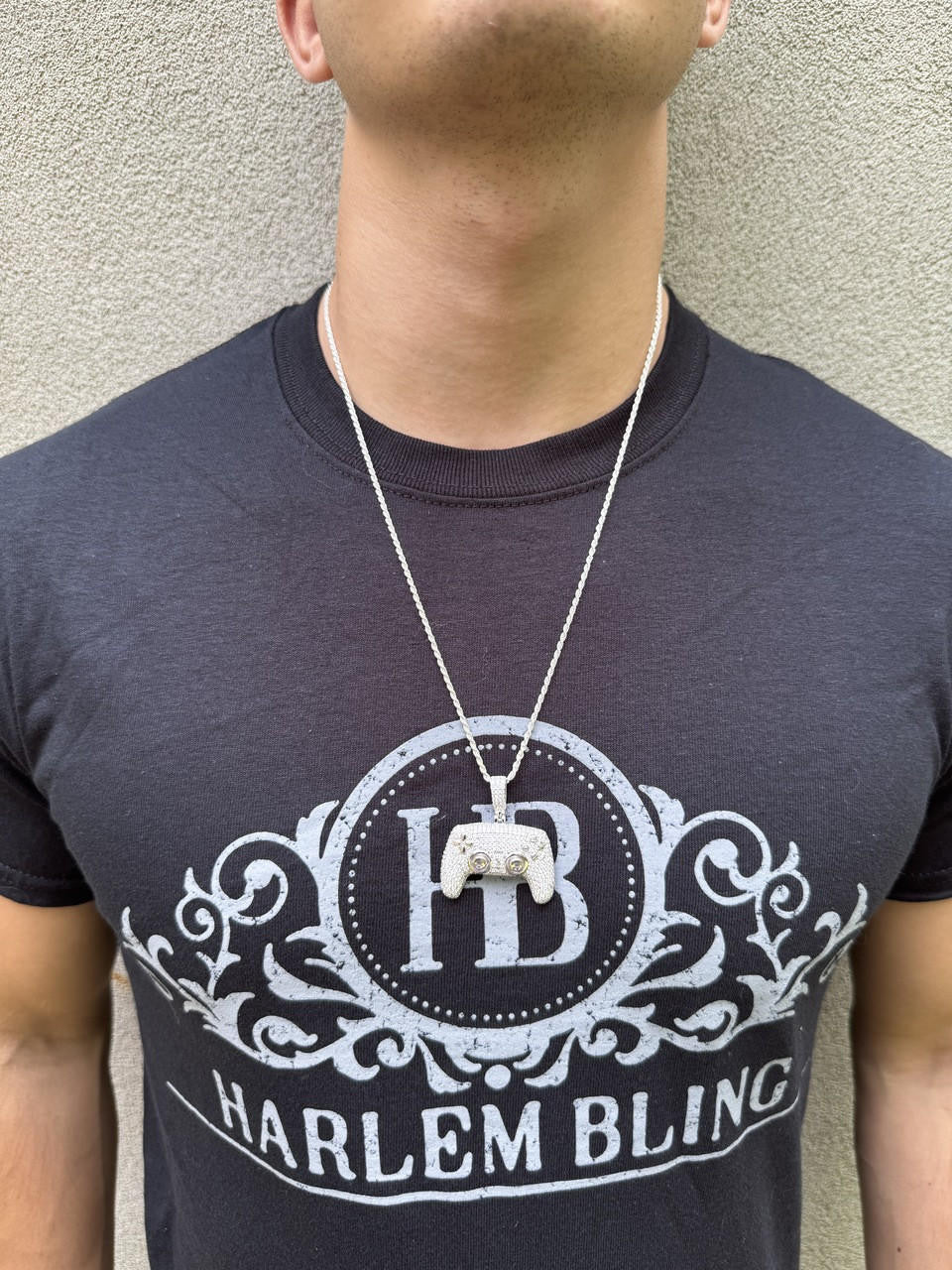 HarlemBling Playstation PS5 Controller Iced Pendant MOISSANITE 925 Silver 14k Gold Necklace