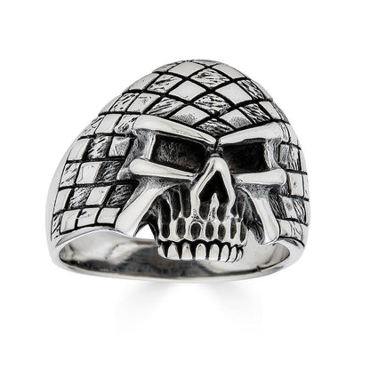 HarlemBling Punisher Ring - 925 Silver Oxidized - Plain