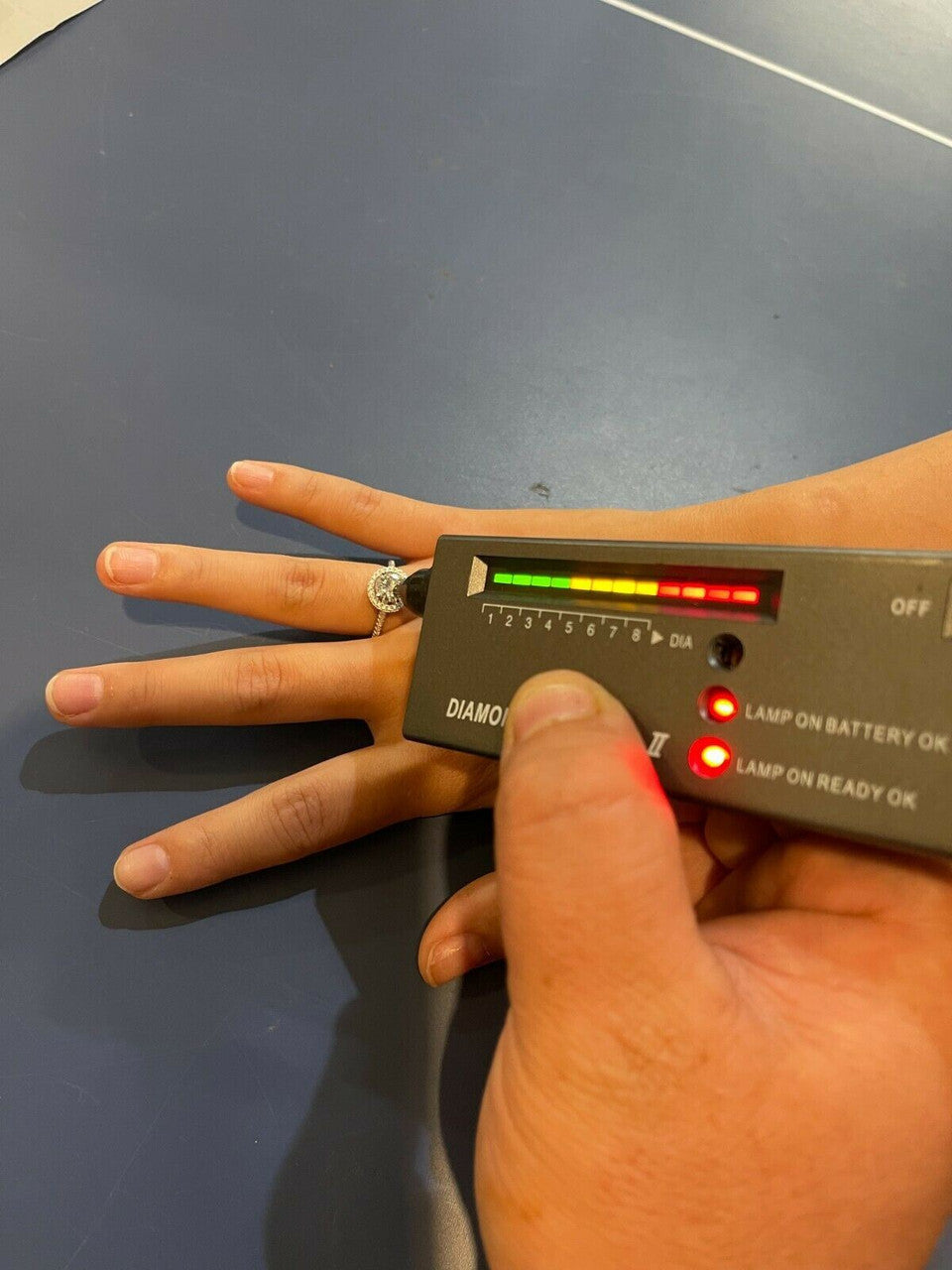 HarlemBling Real 1.2ct Moissanite Engagement Promise Ring Passes Diamond Tester 925 Silver