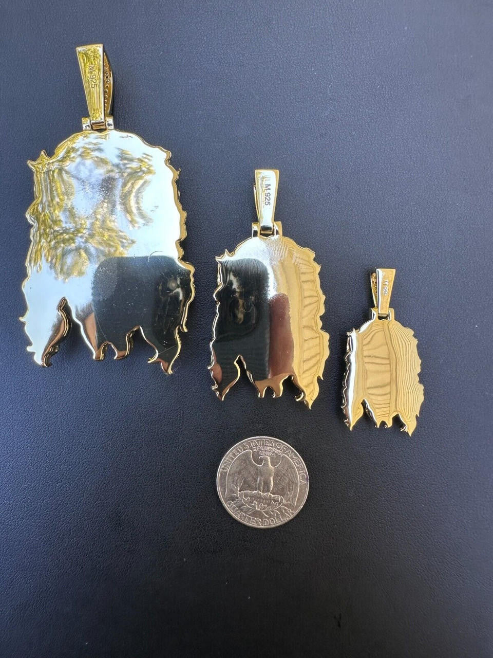 HarlemBling Real 14k Gold Vermeil 925 Silver MOISSANITE Jesus Piece Iced Pendant Necklace